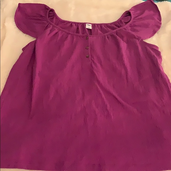 OLD NAVY || Purple Blouse BNWT - Picture 1 of 4